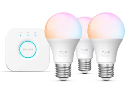 Philips Hue WCA Essential Startpaket (3x E27 + Brygga)
