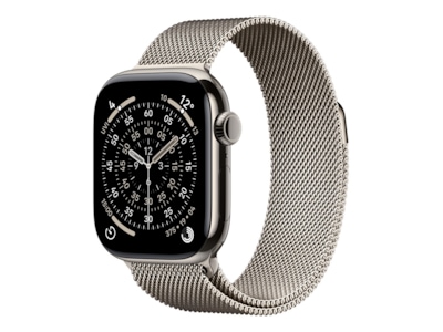 Apple Watch Series 11&nbsp;GPS + LTE 42mm&nbsp;Titan (naturlig)