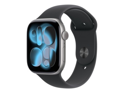 Apple Watch Series 11 GPS + LTE 46mm Aluminium (rymdgrå)