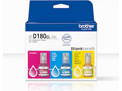 Brother BTD180CLVAL CMY bläckflaska multipack