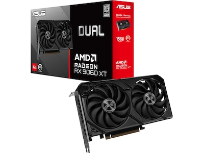 ASUS Dual - Grafikkort - Radeon RX 9060 XT - 16 GB GDDR6 - PCI Express 5.0 - HDMI, 2 x DisplayPort