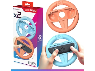 Oniverse Nintendo Switch 2 Joy-con racerrattar (orange/blå)