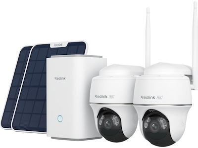 Reolink Argus PT Ultra 4K trådlös säkerhetskamera (2-pack/solpanel)