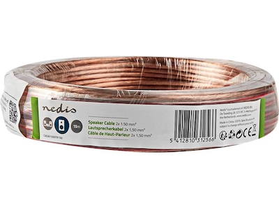 Nedis högtalarkabel CCA 15m