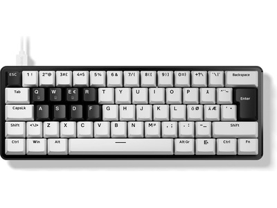 Pulsar PCMK 3 HE 60 tangentbord ISO nordisk Hall-effekt (vit)