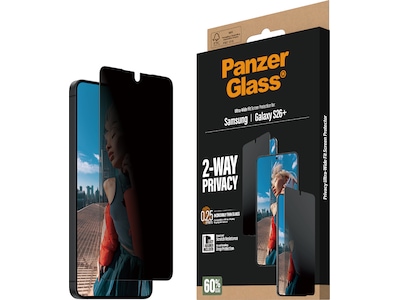 PanzerGlass Galaxy S26+ 2-way Privacy skärmskydd
