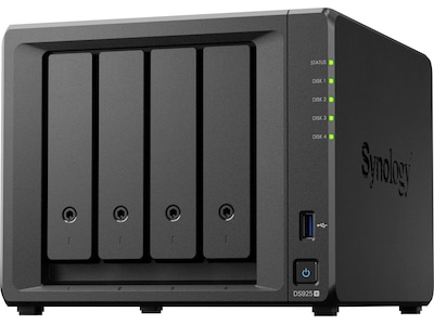 Synology DS925+ skrivbordsmodell, 4-bay, QUAD CORE, 4GB DDR4 RAM