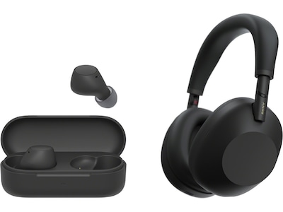 Sony WH-1000XM6 trådlösa hörlurar, over-ear (svart) + WF-510 buds