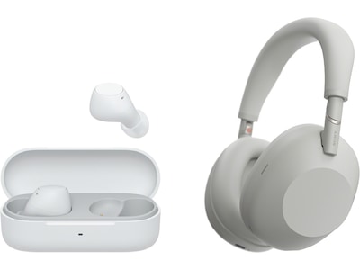 Sony WH-1000XM6 hörlurar trådlösa over-ear (silver)+WF-510 öronsnäckor