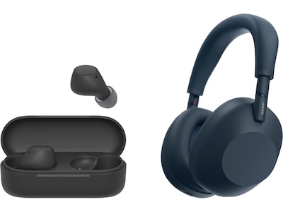 Sony WH-1000XM6 trådlösa hörlurar, over-ear (blå) + WF-510 buds