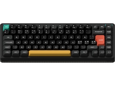 NuPhy Halo75 V2 trådlöst gaming tangentbord (Obsidian black/Raspberry)