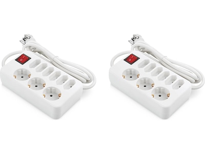 ON 9-vägs kompakt strömförgrenare 2-pack