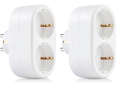 ON vägguttag med två uttag 2-pack