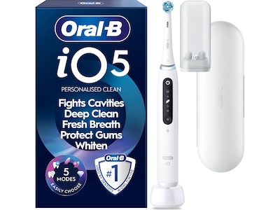 Oral-B iO5 elektrisk tandborste (vit)