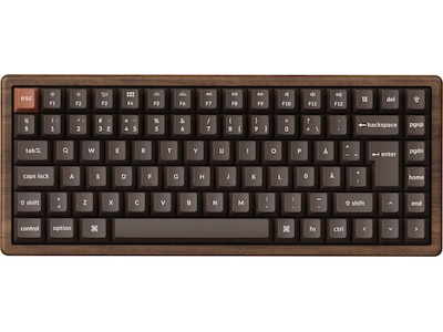 Keychron K2H-F1W-BO mekaniskt tangentbord 75% trådlöst (valnöt)