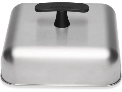 Weber Smältlock 25x25x8 cm rostfritt stål
