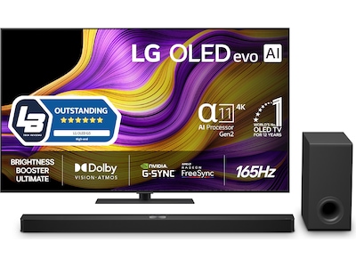 LG 65" G5 AI 4K OLED Smart TV (2025) + ljudplank
