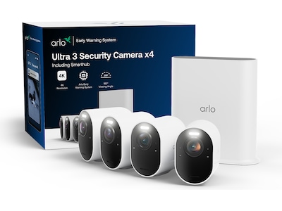 Arlo Ultra 3 4K övervakningskamera 4-pack