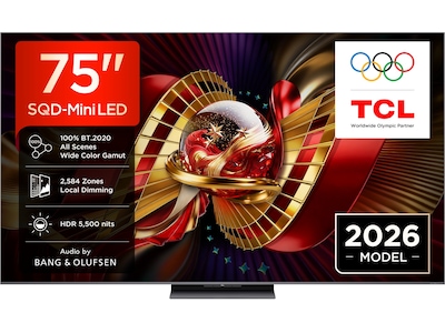 TCL C8L 75” SQD-Mini LED Smart TV (2026)
