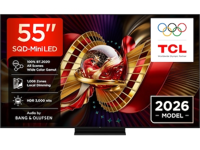 TCL C8L 55” SQD-Mini LED Smart TV (2026)