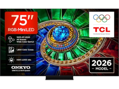 TCL 75" 75RM7L / 4K UHD / RGB-Mini LED / 144Hz / TCL AI
