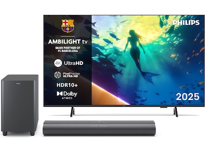 Philips 50" 4K LED Smart Ambilight TV + Soundbar