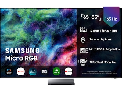 Samsung 85" R95H Micro RGB 4K Smart TV (2026)