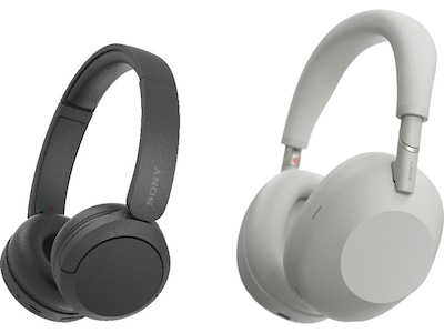 Sony WH-1000XM6 trådlösa hörlurar, Over-Ear (silver) + Sony WH-CH520