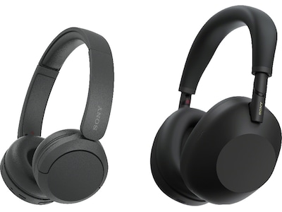 Sony WH-1000XM6 trådlösa hörlurar, Over-Ear (svart) + Sony WH-CH520