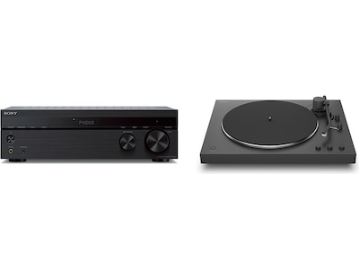 Sony STR-DH190 Stereoreceiver (svart) + Sony PS-LX3BT