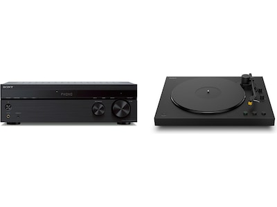 Sony STR-DH190 Stereoreceiver (svart) + Sony PS-LX5BT