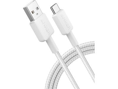 Anker 322 PowerLine USB-A till USB-C kabel 0,9m (vit)