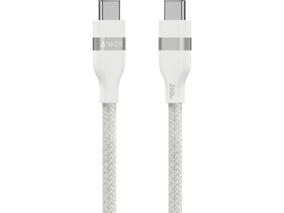 Anker 240W USB-C flätat kabel 0,9m (vit)