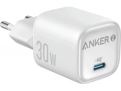 Anker Zolo 30W GaN Väggladdar (vit)