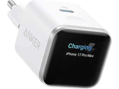 Anker Nano 45W Smart Display Laddare (vit)