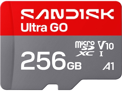 Produktfoto för SanDisk Ultra GO microSD UHS-I minneskort – 256GB