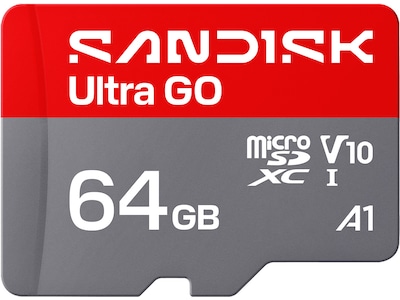 Produktfoto för SanDisk Ultra GO microSD UHS-I minneskort – 64GB