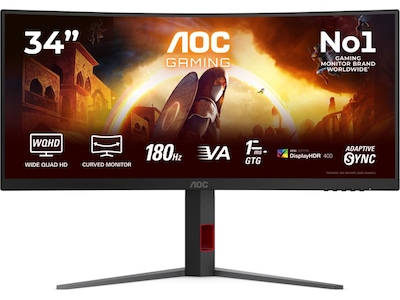 AOC 34" curved gamingskjerm CU34G4CA