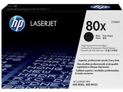 HP Toner 80X Svart