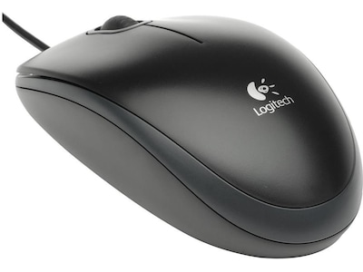 Logitech B100 Optical USB Mouse Black