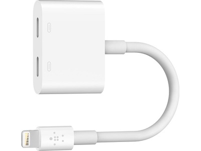 Belkin Rockstar Audio+Charge Lighting Adapter (vit)