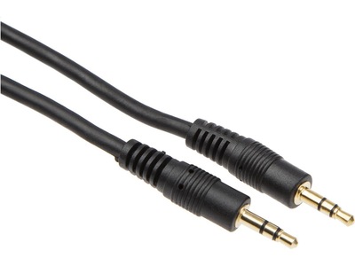 Minijack kabel 5m (svart)