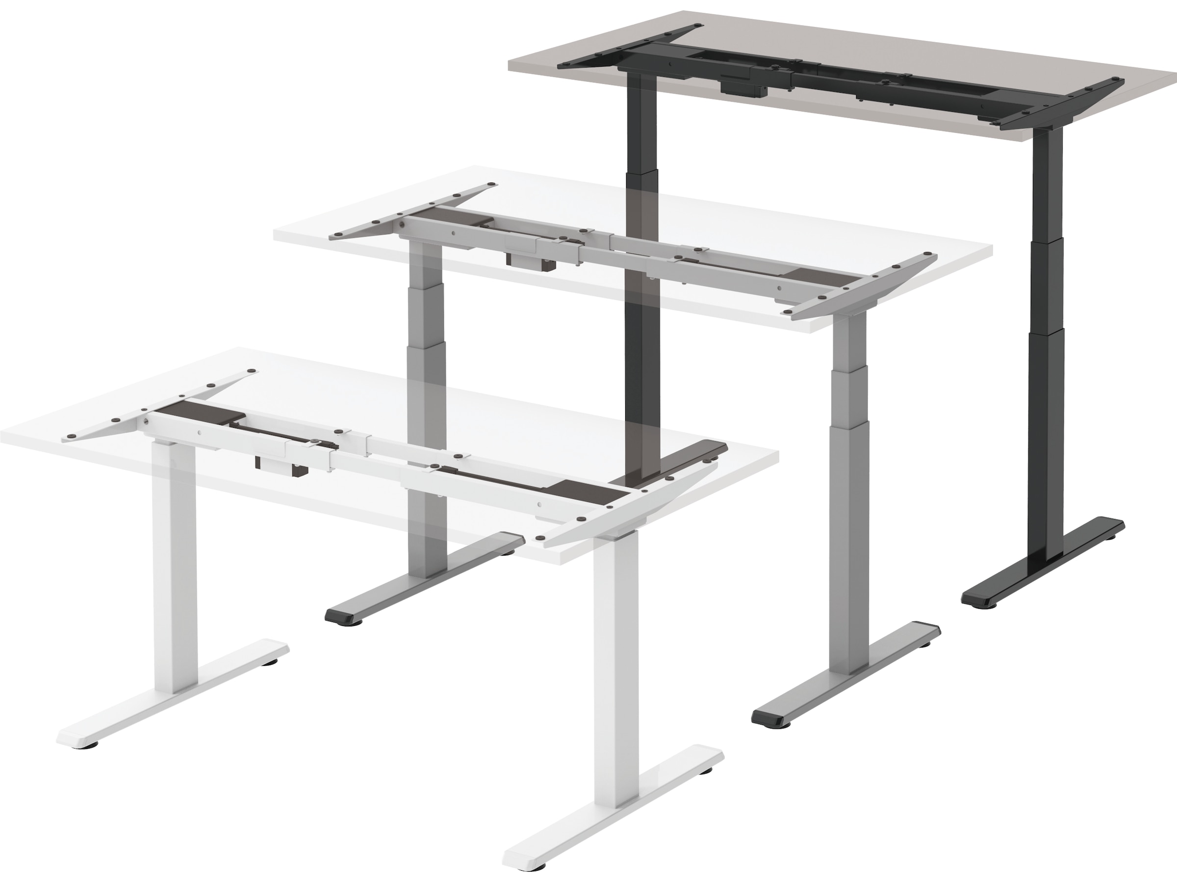 Elektrisk ram med minnesfunktion (svart) Skrivbordsdelar och -tillbehör