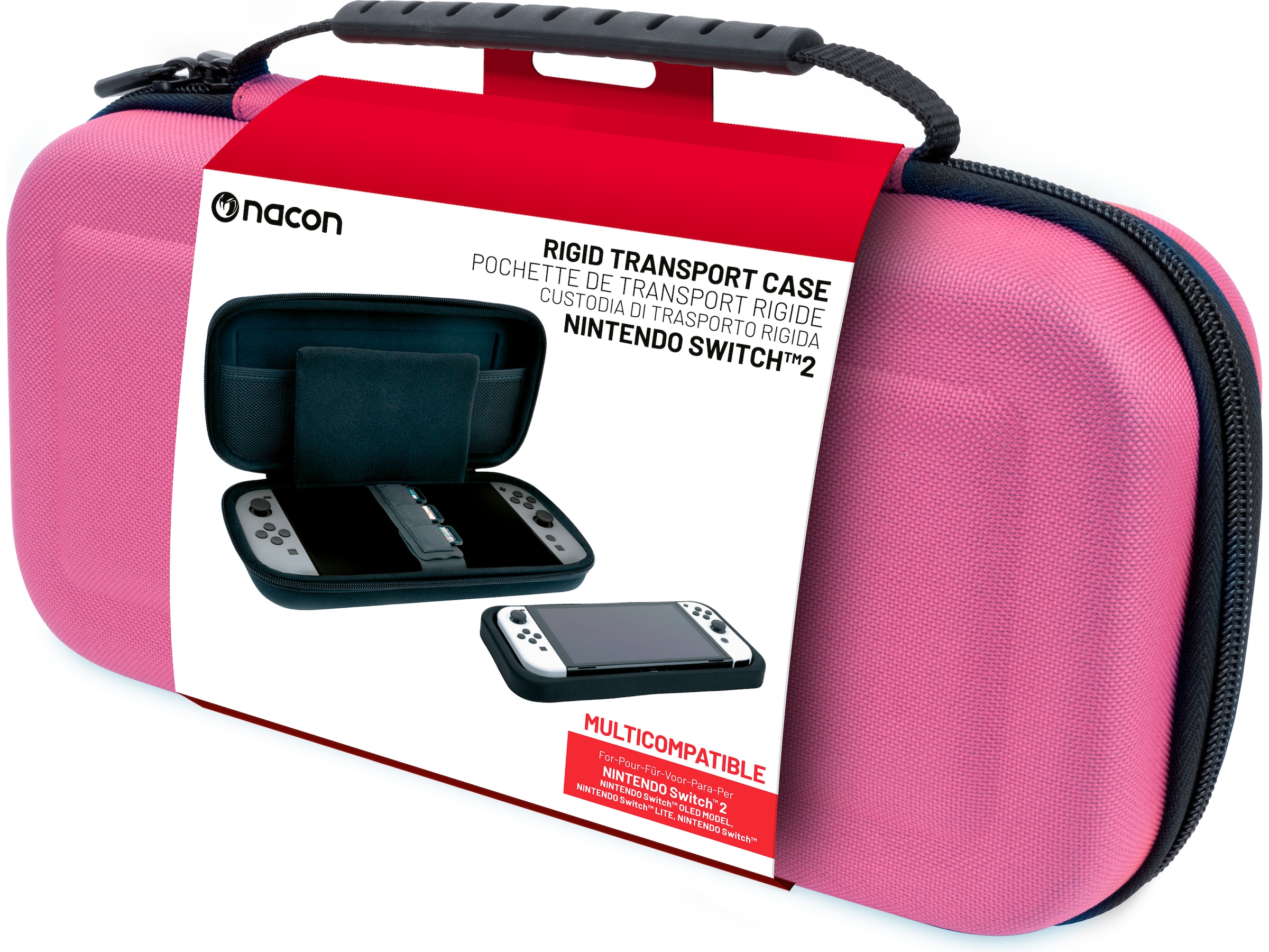 Nacon Transport Case for Nintendo Switch 2 (pink) Tillbehör till spelkonsoler