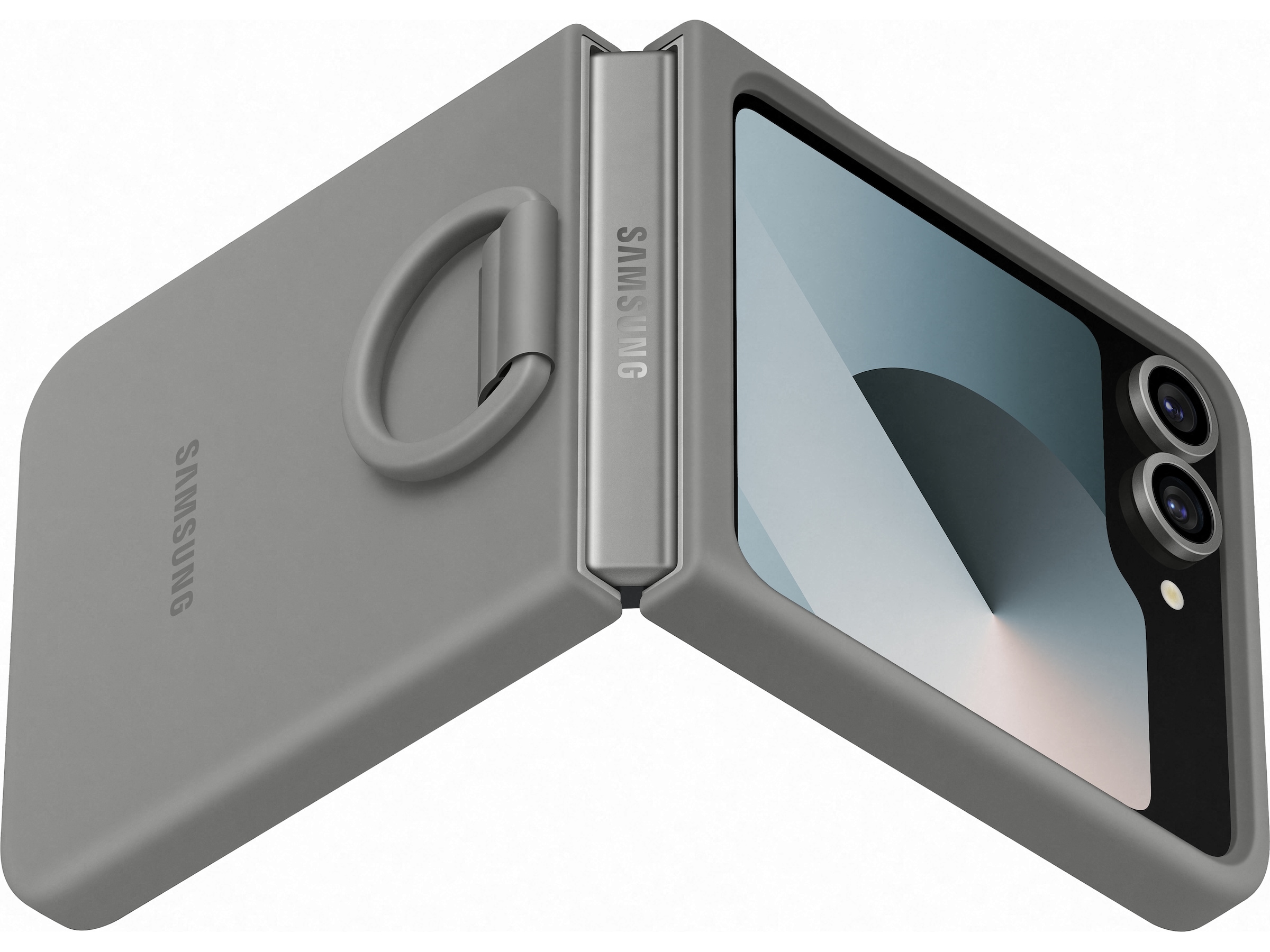 Samsung Galaxy Z Flip6 Silikonskal (grå) Mobilskal