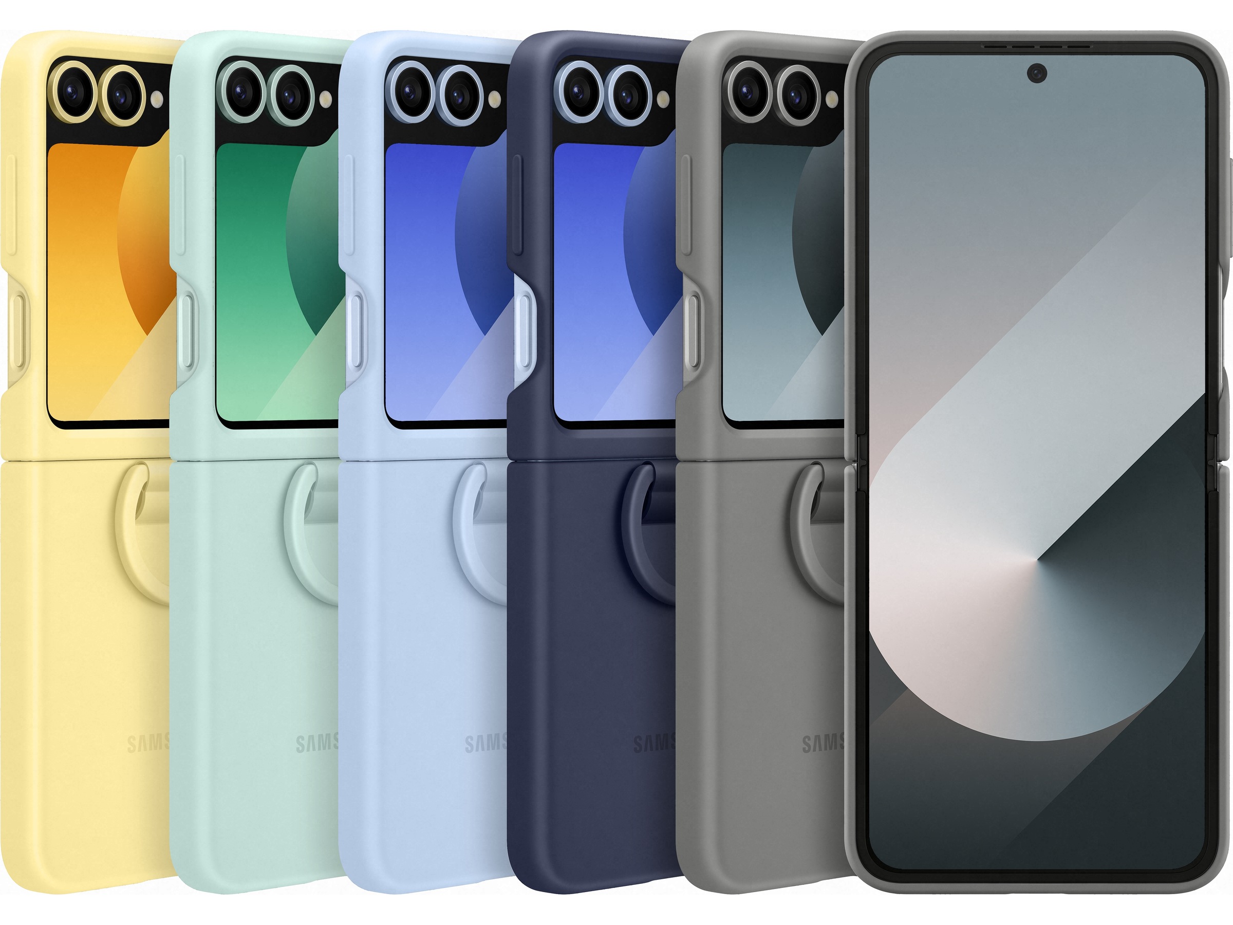 Samsung Galaxy Z Flip6 Silikonskal (grå) Mobilskal