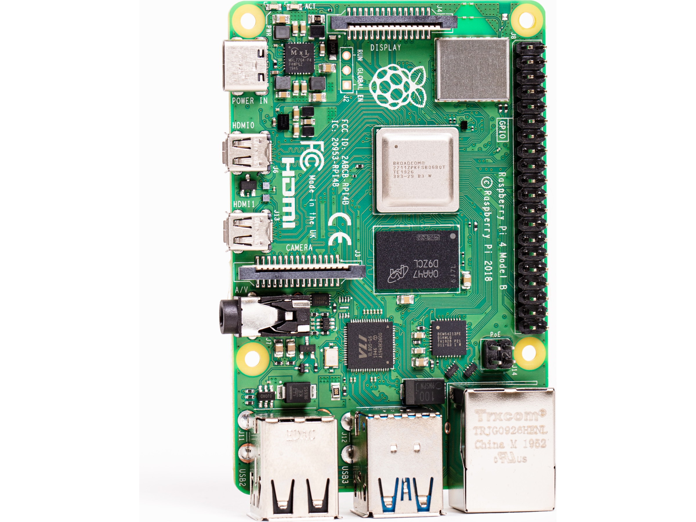 Raspberry Pi 4 Model B, 8GB RAM Integrerad CPU