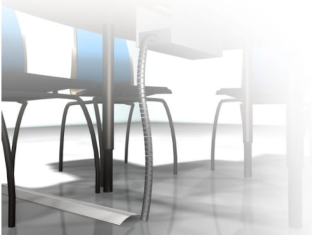 Kenson NorLink golvlist 1,5m (silver) Tillbehör till arbetsstationer och kontorsbås