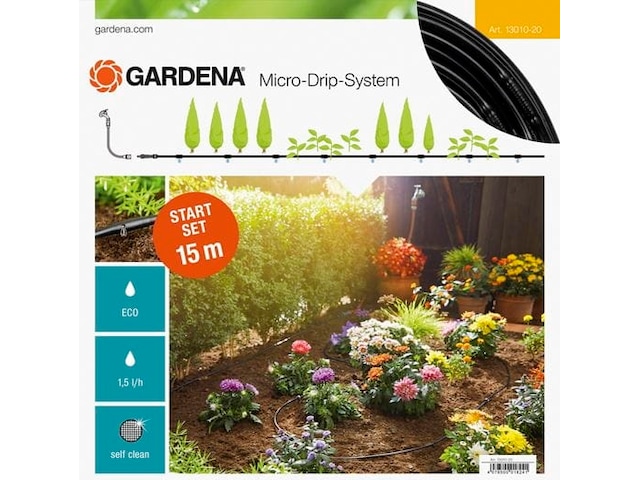 Gardena Micro droppstartset för växtrader S Bevattningssystem