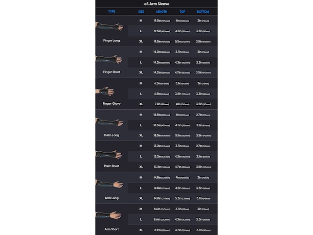 Pulsar eS Gaming Arm Sleeve Finger Long XL Tillbehör till gaming tangentbord och mus